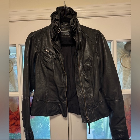 AllSaints Women's Belvedere Leather
Biker Jacket - Picture 2 of 5